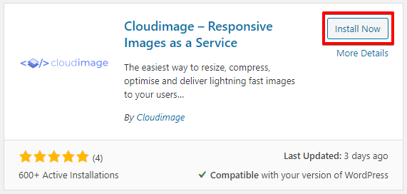 Cloudimage.io wordpress plugin