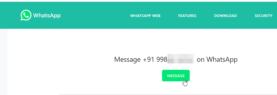 type in wa.me/ the number you want to send whatsapp message