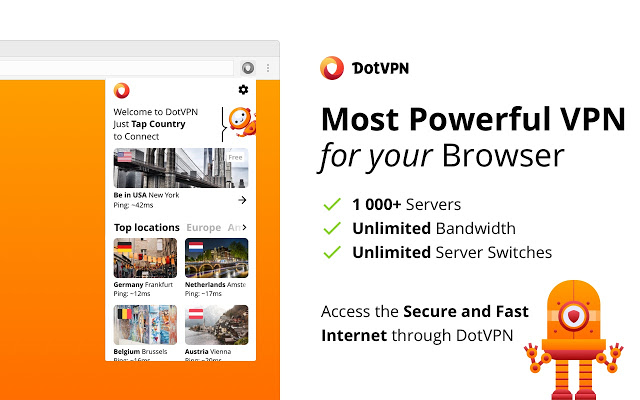 DotVPN is one of the free VPN extensions for Chrome