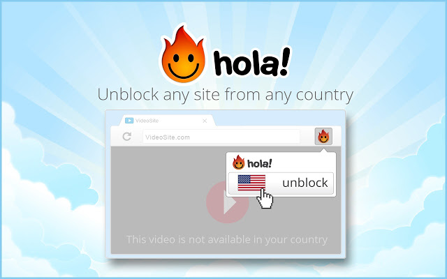 Hola is one of the free VPN extensions for Chrome