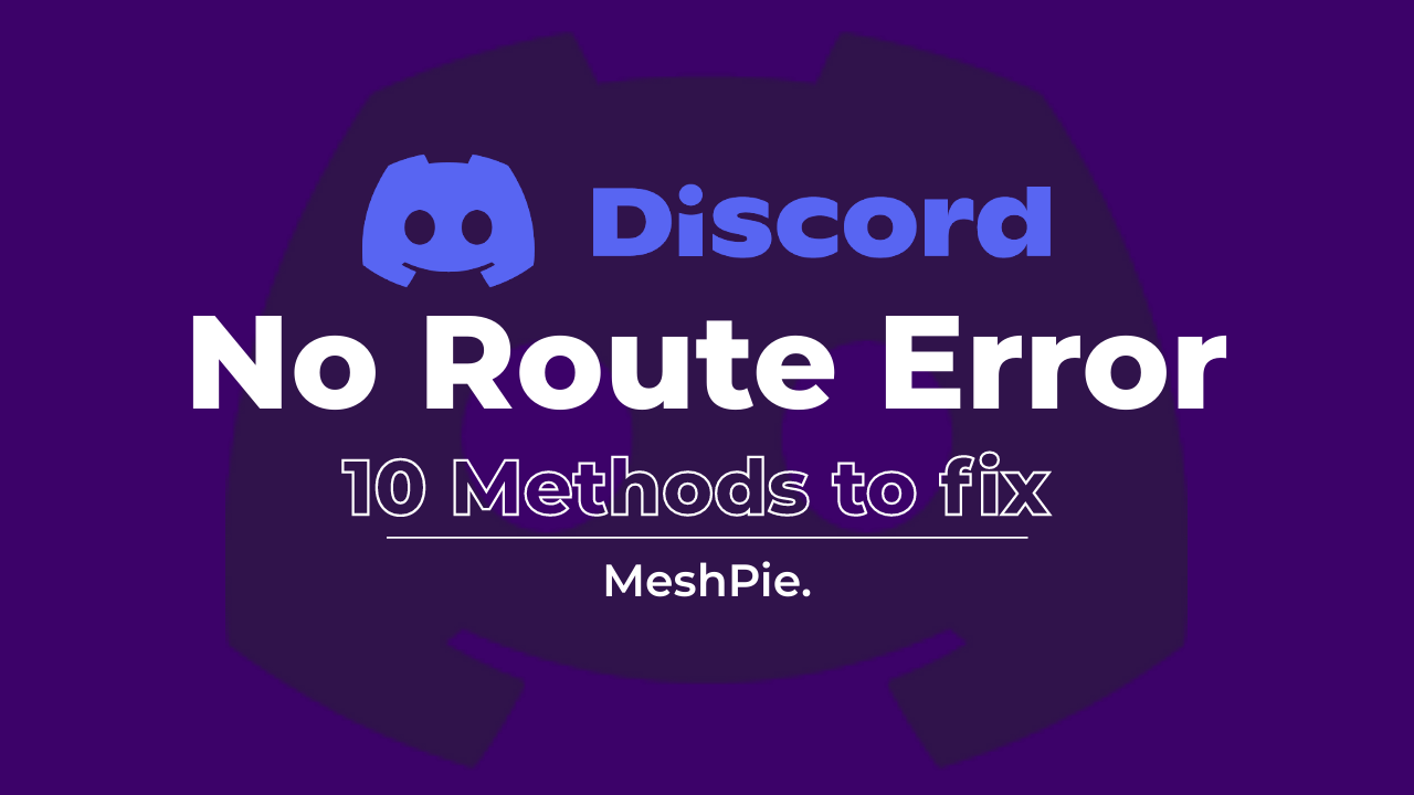 How to fix discord no route error