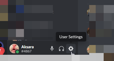 Discord user settings