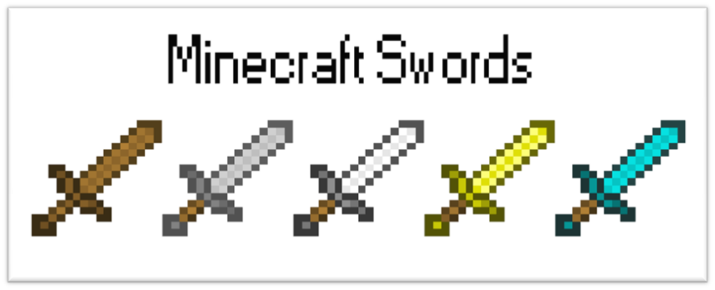 Minecraft sword enchantments level 1 to 5